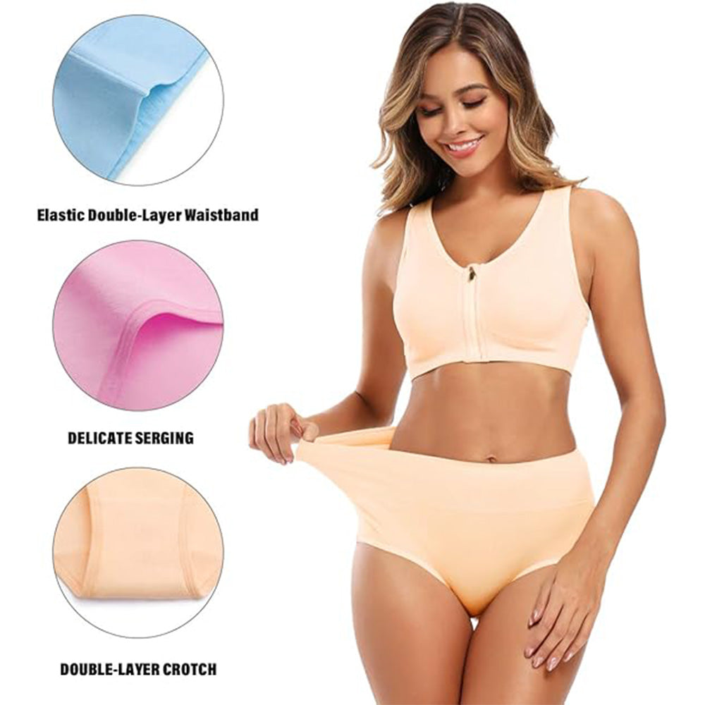 🔥Buttery Soft Everyday! High Waist Panties w/ Full Coverage✨ Seamless Cotton Underwear💫 No Dig In Waistband | TikTok’s Comfort Obsessed 🔥Buttery Soft Everyday! High Waist Panties w/ Full Coverage✨ Seamless Cotton Underwear💫 No Dig In Waistband | TikTok’s Comfort Obsessed
